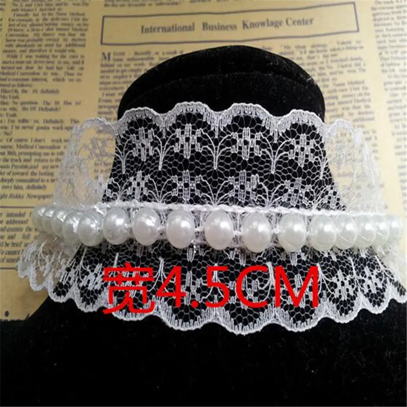 Оптовая цена по прейскуранту завода 5Yd жемчуг слоновой кости вышивка ткань