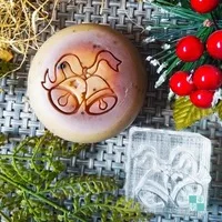 size 5x5cm Рождественское натуральное мыло ручной работы акриловое уплотнение Мини DIY натуральный органический стеклянный штамп - Цвет: size 5x5cm