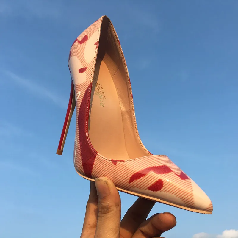 Buono Scarpe/туфли Mary jane на высоком каблуке шпильке с буквенным принтом Женские туфли