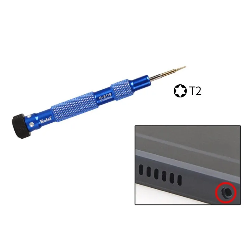 Отвертка Kaisi K-8119 1 2 5 Philips/0 8 5-точечная/0 6 Y/ T2 для iPhone 7/ Huawei P8 инструменты ремонта