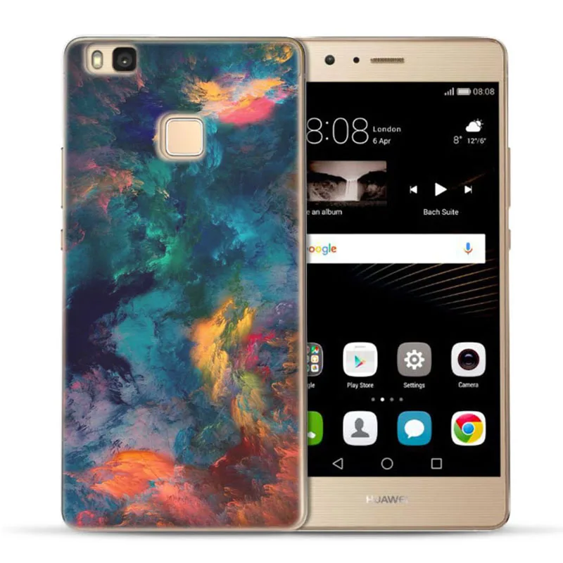 MLCRIYG мягкий чехол для телефона Huawei P9 Lite/P8 Lite P10 красочный из ТПУ со звездным небом