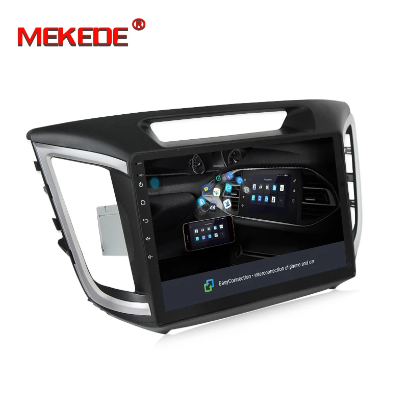 10," 1024x600 HD Quad 4 ядра Android 8,1 автомобильный DVD для hyundai Creta IX25-18 с Оперативная память gps радио навигации