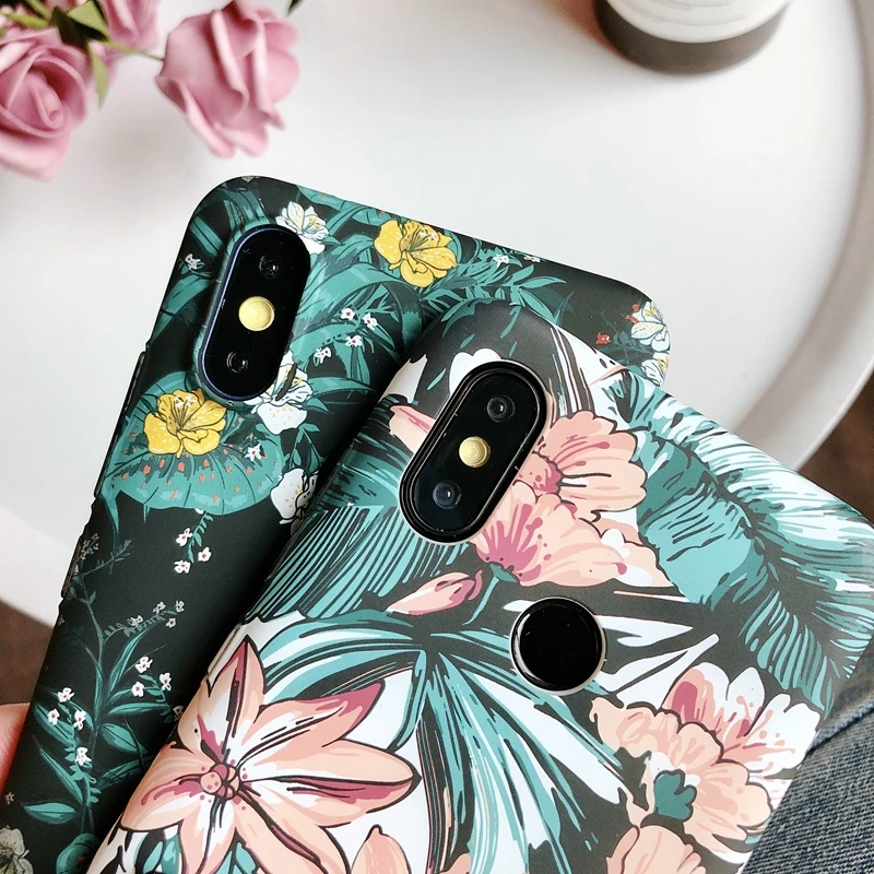 Чехол для Xiaomi mi 8 MI8 Ретро маленький цветочный матовый пластиковый жесткий чехол