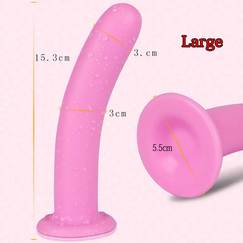 Big Suction Cup Pink Silicone Soft Anal Plug Sexy Toys Smooth Cozy Dildo Butt Plugs Sex For Woman Men Gay Buttplug | Красота и