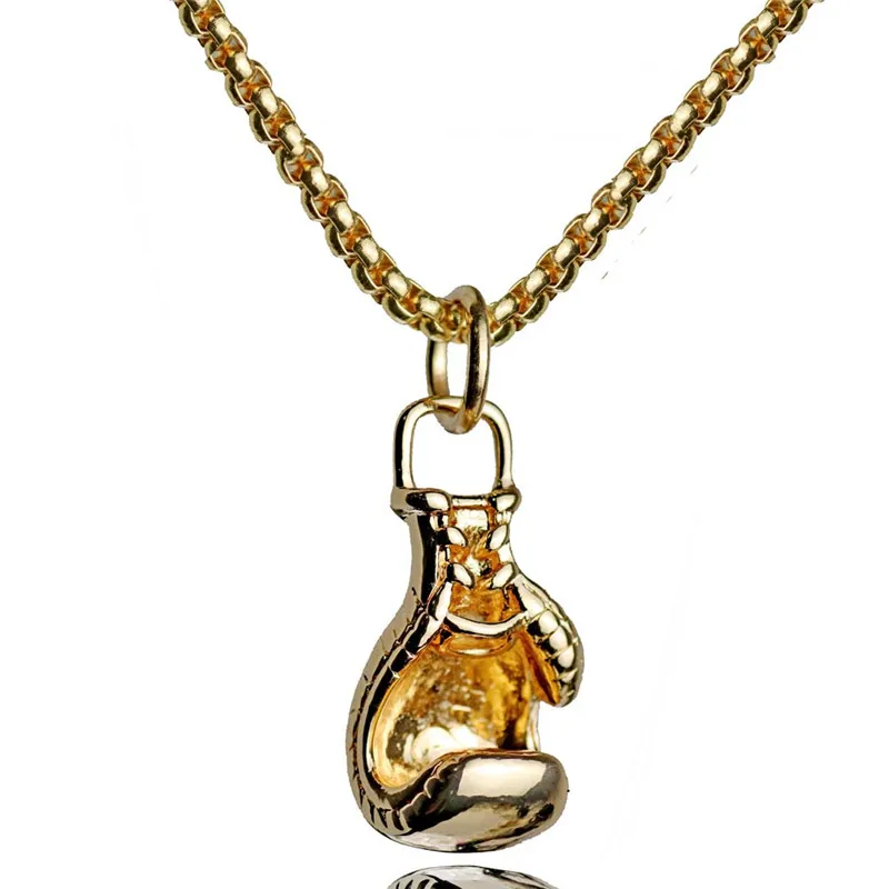 Ожерелье с подвеской в виде боксерской перчатки цвета шампанского аксессуары