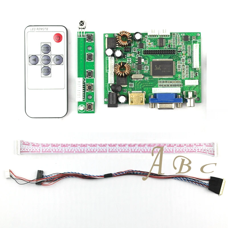 10 шт. HDMI VGA 2AV аудио-видео плата контроллера + 40 контактов Lvds кабель комплекты