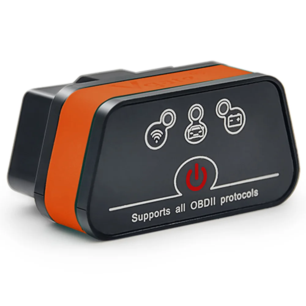 Black orange Vgate ICAR2 wifi mini ELM327 OBD2 считыватель кодов для IOS iPhone iPad Android ICAR 2 ELM 327 wifi адаптер OBD II диагностический инструмент - Цвет: Black orange