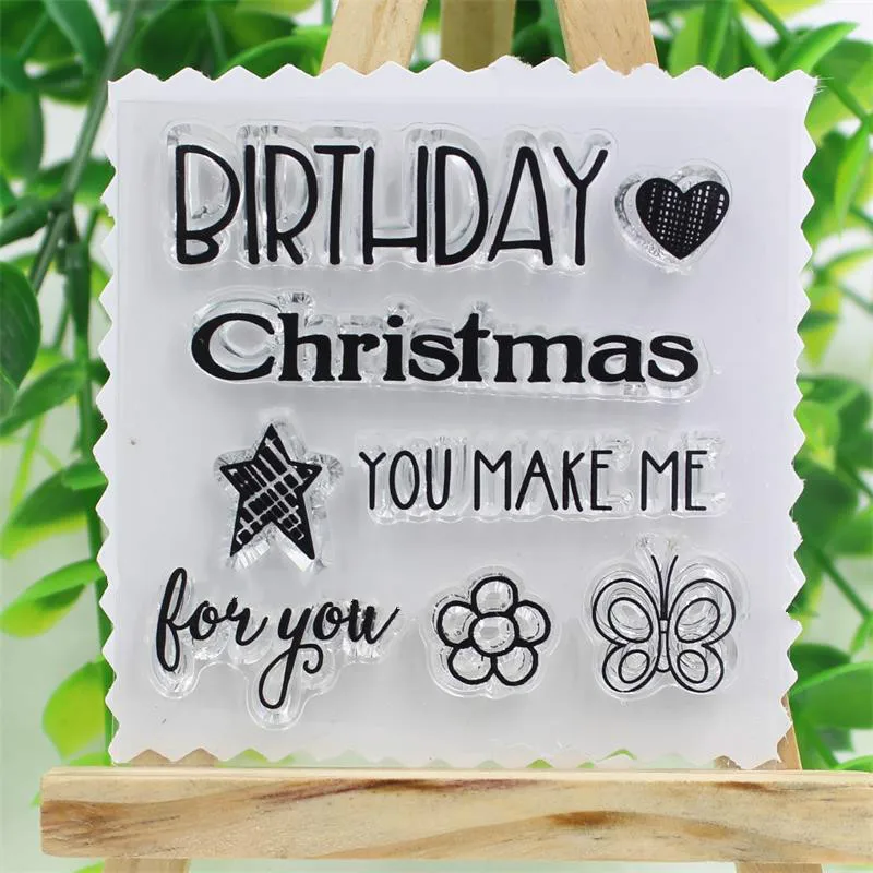 YPP CRAFT Новый прозрачный силиконовый штамп/печать для сделай сам