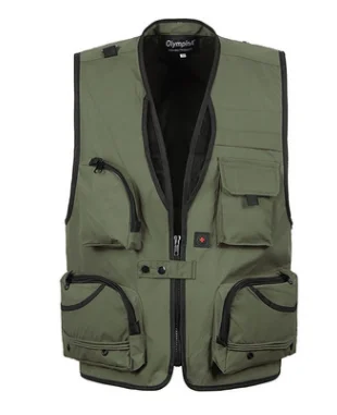 Мужской жилет из дышащей сетки с множеством карманов съемный Быстросохнущий для