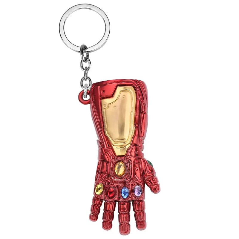 Тор молот Marvel брелок супергерой Мстители кулон брелки Буква A брелок Porte Clef chaviro Железный человек держатель для ключей - Цвет: kc0783