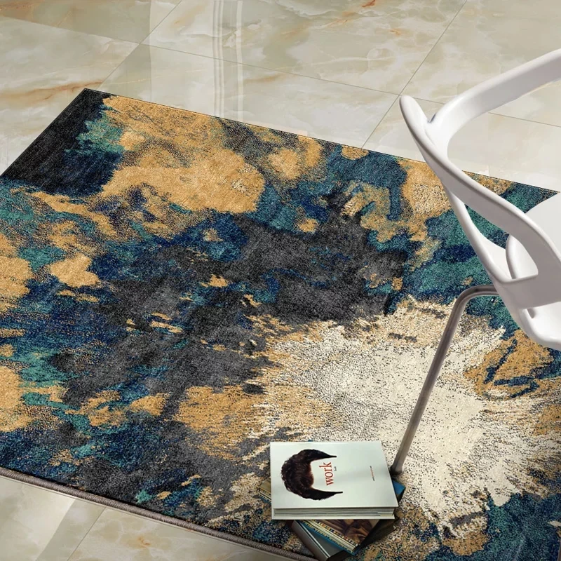 Уникальный ковер для гостиной с масляной живописью декоративный в скандинавском