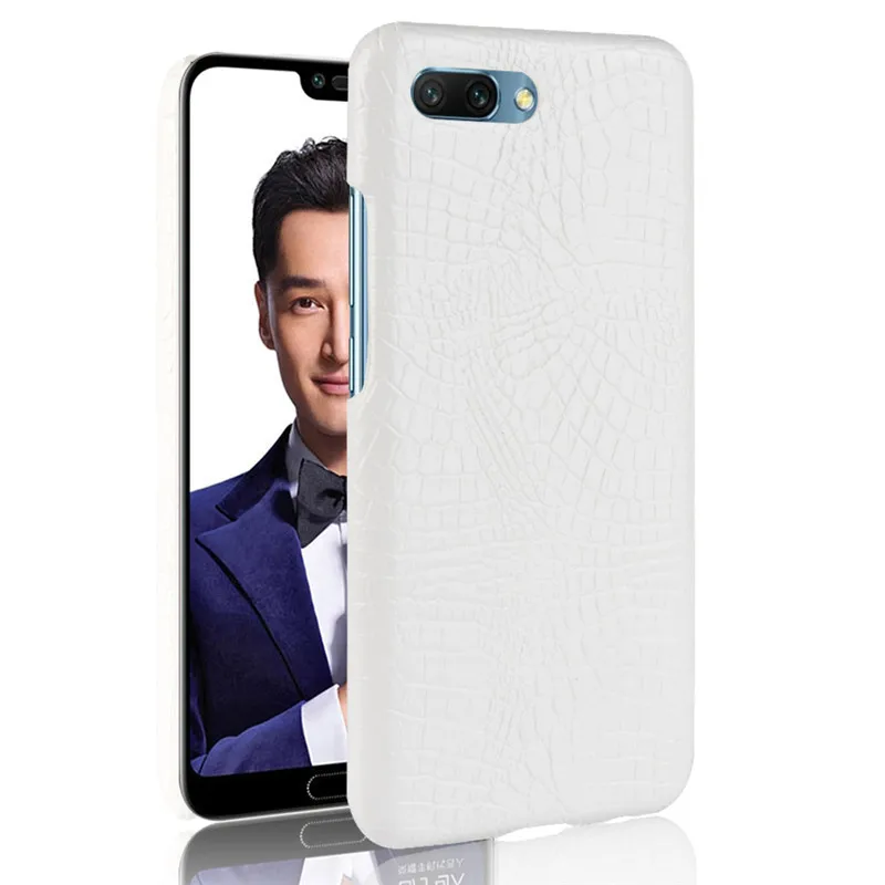 Для huawei Honor 8 9 10 Lite V8 V9 Play чехол из крокодиловой змеиной кожи Ультратонкий чехол-накладка для Honor Note 8 7A 7X 7C V10 - Цвет: Белый