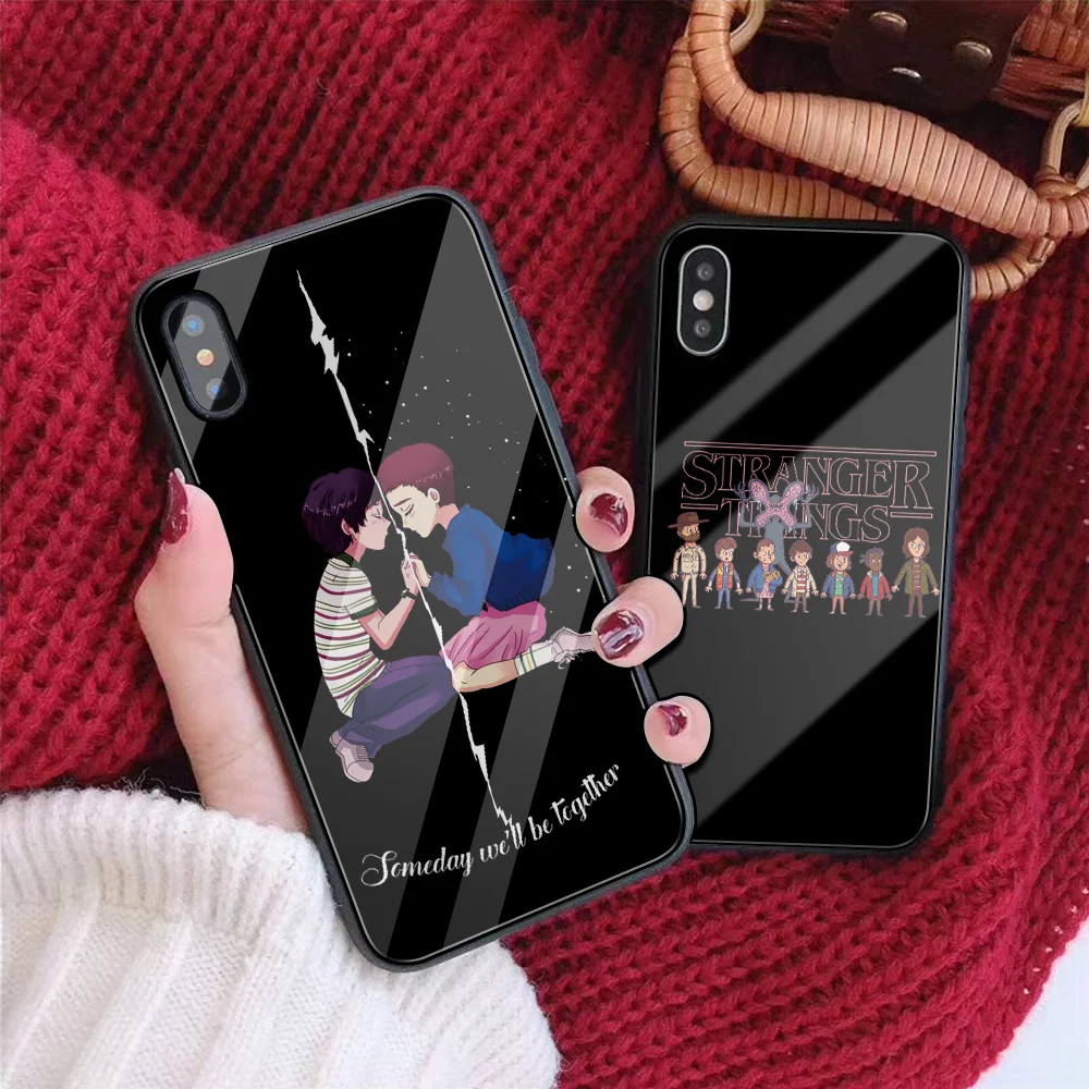 DIY чехол из закаленного стекла для телефона для iPhone 7 8 6 6S Plus Ститч История игрушек чехол для телефона для iPhone XS MAX XR 5 5S SE чехол