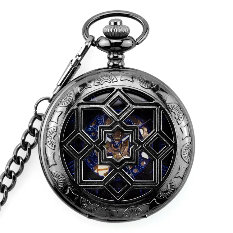 Часы скелетоны Мужские механические с двойным дисплеем и подвеской|pocket & fob watches|fob