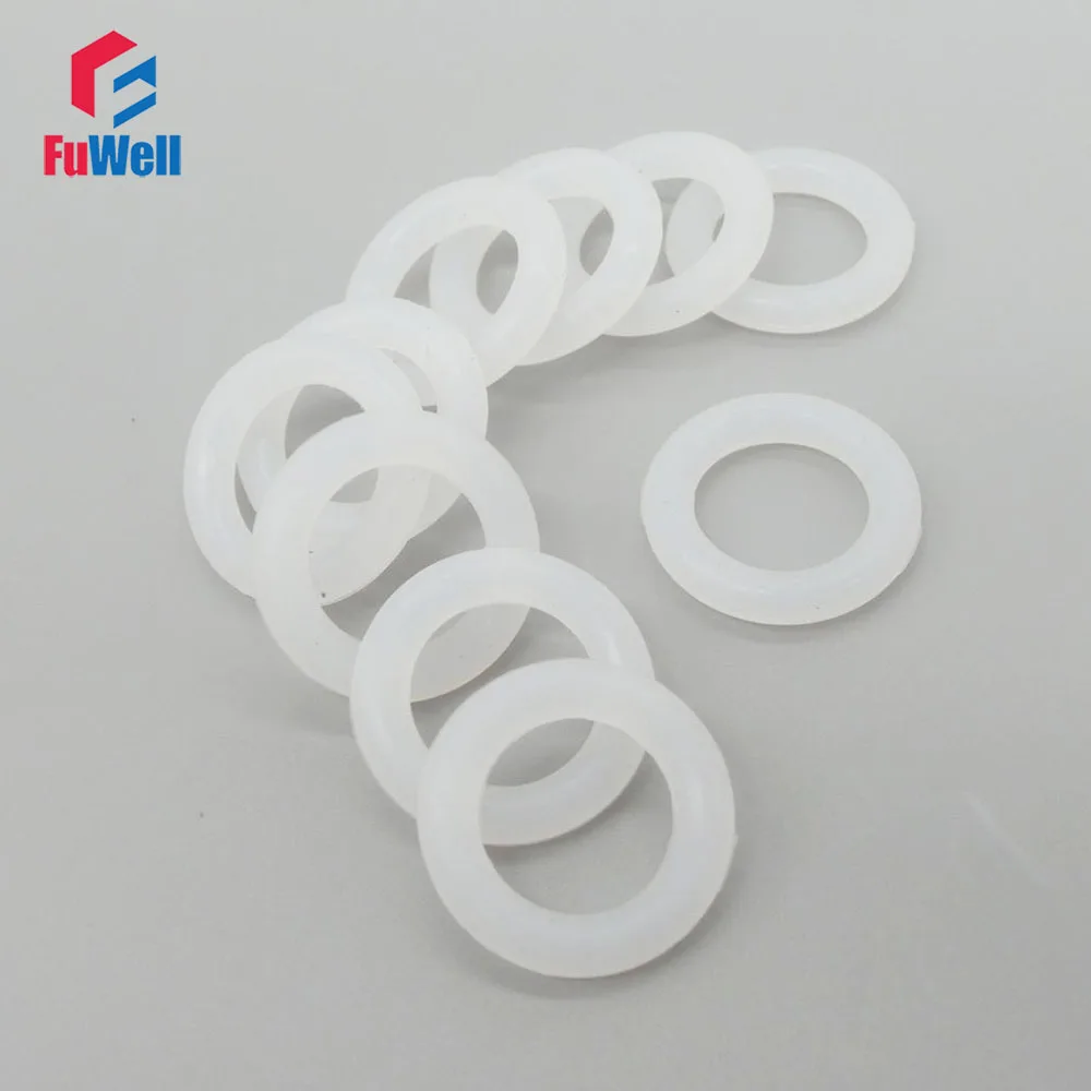 Food Grade White Silicon O-ring Seals 4mm Thickness 135/140/145/150/155/160/165/170/175/180mm OD O Rings Sealing Gasket Washer