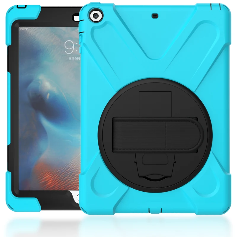 Чехол для планшета iPad Air 1 A1474 A1475 A1476, безопасный противоударный сверхмощный вращающийся ручной ремень/подставка+ плечевой ремень