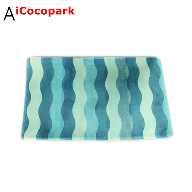 

NiceRug Blue Ripple Non-Slip mats entrance door child living room bedroom bathroom carpet doormat
