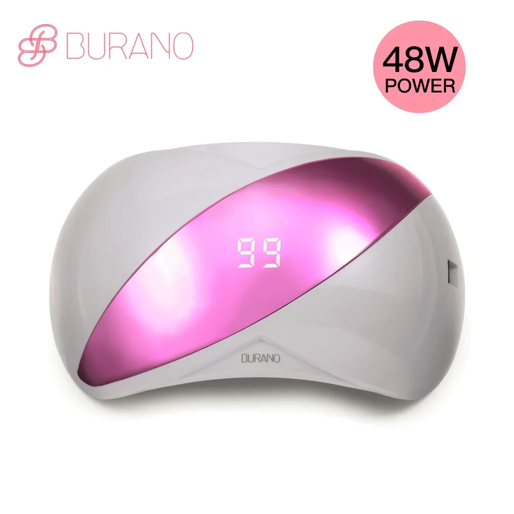 BURANO 48 Вт УФ лампа для ногтей Сушилка светодиодный авто инфракрасное чувство 99s