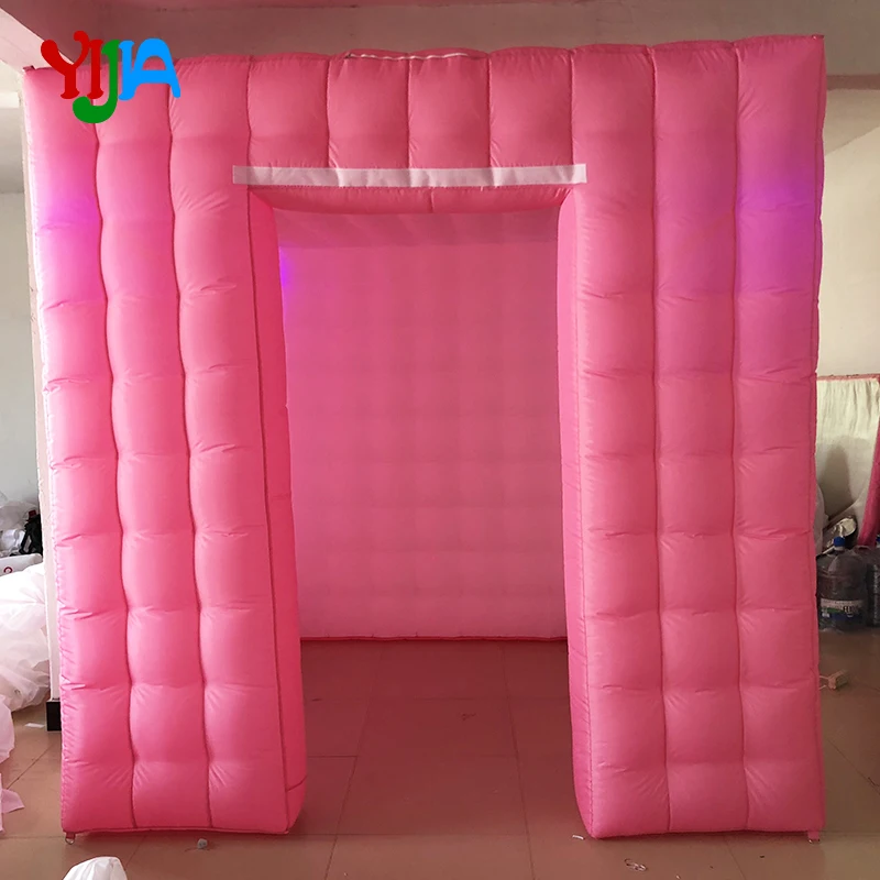 Романтический розовый цвет надувной фотостенд и стены фоны группа со