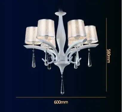 LED 110-220 В белый подвесной светильник кристалл металлический гальванический