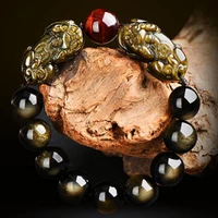 feng shui wealth pixiu bracelet oriental lucky animal bracelet obsdain piyao beaded bracelet good luck jewelry gift