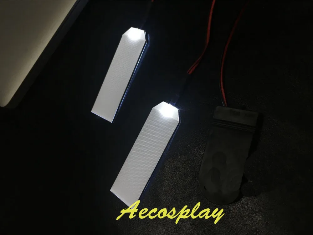 DIY светодиодный светильник глаза наборы для 1:1 IRONMAN/Бэтмен пригодный для ношения шлем белого цвета
