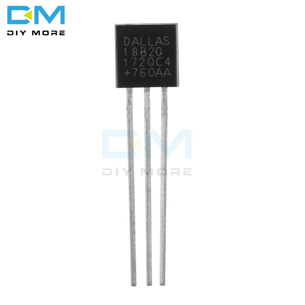 DS18B20 TO 92 chips датчик температуры IC Программируемый 3v 5 v VDD DQ GND|ds18b20 10pcs|ic chip |