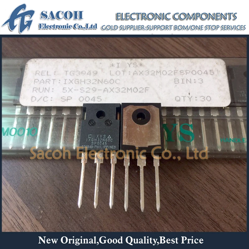 Новый оригинальный транзистор 10 шт./лот IXGH32N60C IXGH32N60 IXGH32N60A 32N60 TO-247 32A 600 В |