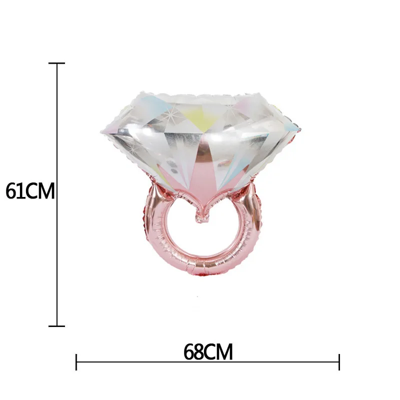 1 шт. АЛМАЗНОЕ КОЛЬЦО фольги Воздушные шары любовные буквы надувной шар украшение
