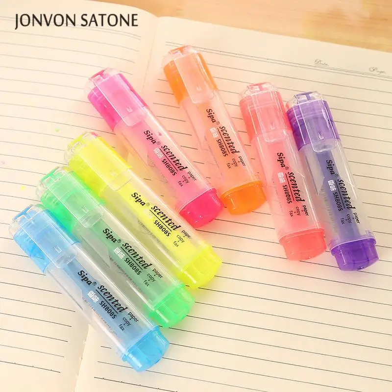 Jonvon Satone 7 цветов в наборе подсветка искусственный цвет маркер ручка корейские