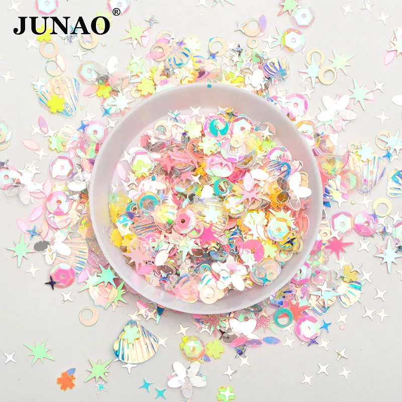 Mix Color Pink 10g JUNAO 10 г микс цветов микс форма блестки маленькие буквы для ногтей Блестки для лица для ногтей конфетти декорация Блестки для скрапбукинга поделки - Цвет: Mix Color Pink 10g
