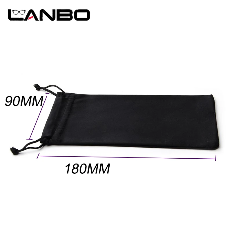 LANBO 50 шт. черные солнцезащитные очки из Микрофибры Чехол для очков акриловые волокна Мягкая ткань сумка очки случае очки аксессуары - Цвет: Black