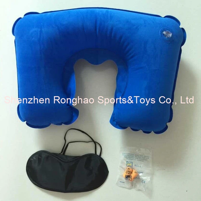 Надувная мягкая уличная Автомобильная подушка для шеи компактная надувная из
