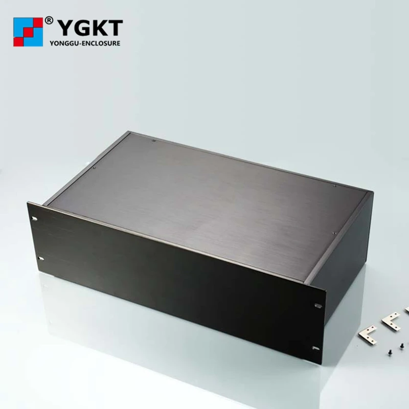 

YGH-002 482*132-250 mm (wxhxd) 3u 19 inch rack mount chassis brush finished aluminum boxes electronics