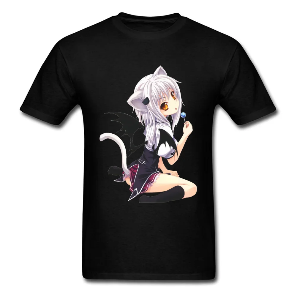 Akeno Neko Waifu Cat Manga футболка Милая Hug японская аниме Keyco шпилька для девочек Футболка