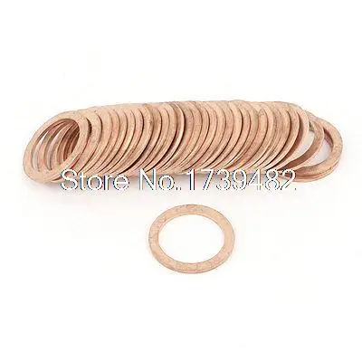 30 шт. 12x16x1mm плоская медная шайба прокладка линия масляного тормоза уплотнение