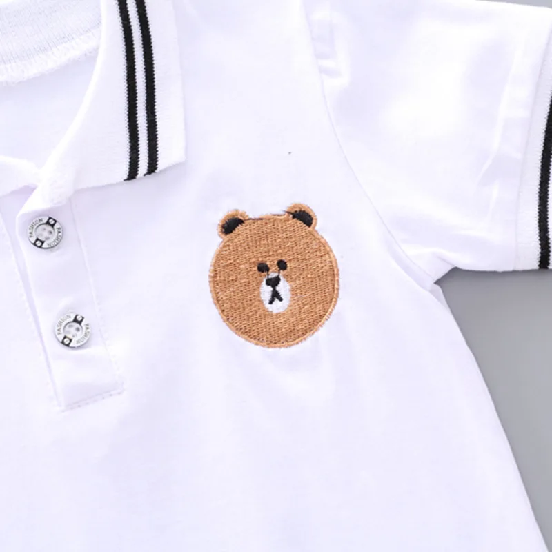 Летнее платье для малышей комплект одежды маленьких мальчиков с