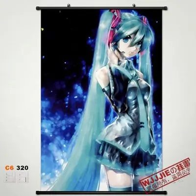 Домашний декор аниме плакат настенный прокрутка 60*90 Hatsune Miku C6320 | Дом и сад