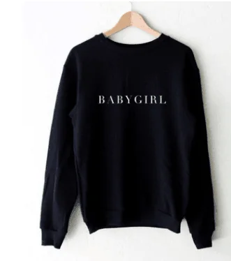 Черно белый модный женский пуловер BABYGIRL Свитшот свободного покроя в стиле