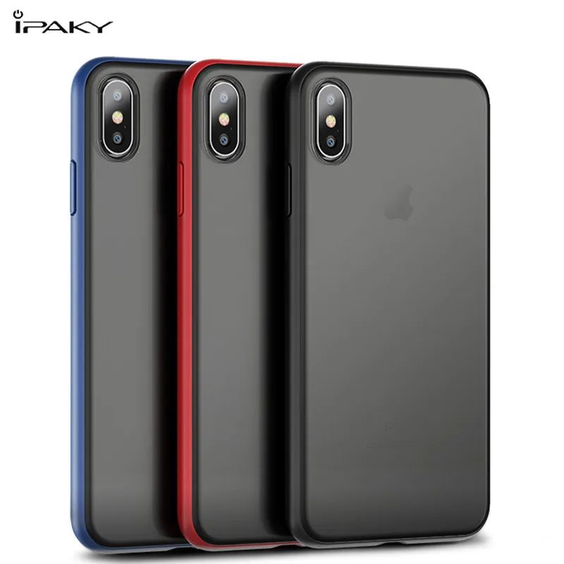 Чехол IPAKY для iPhone XS MAX XR X силиконовый чехол мягкий бампер из поликарбоната
