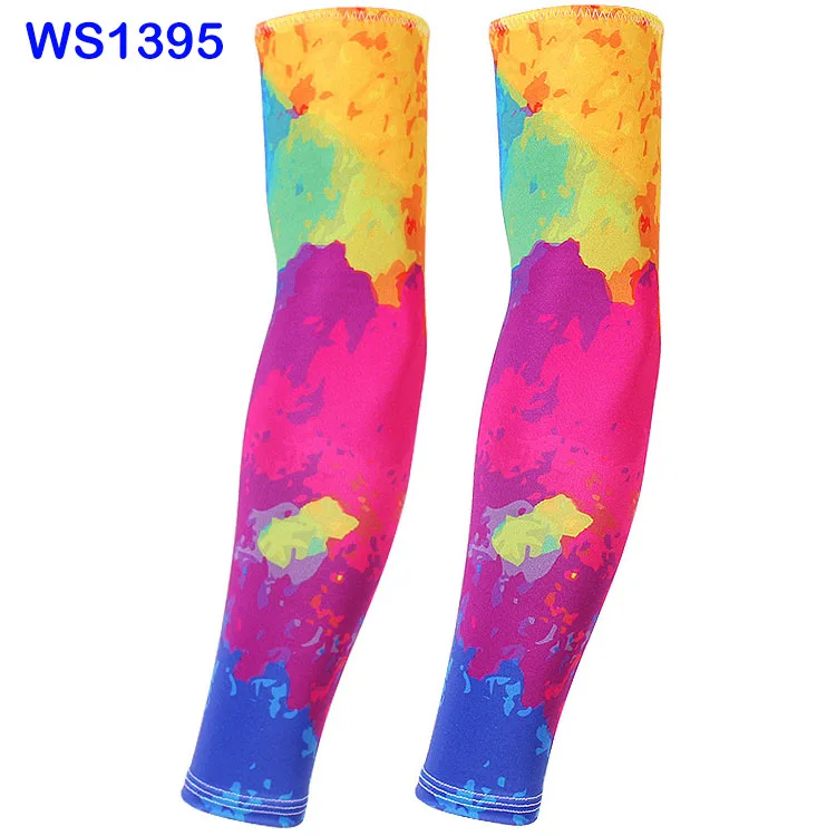WS1395 Мужские Гетры WildSurfer для езды на велосипеде, тату-рукава для женщин, для бега, защита от солнца, охлаждающий рукав, баскетбольный, спортивный рукав FS55 - Цвет: WS1395