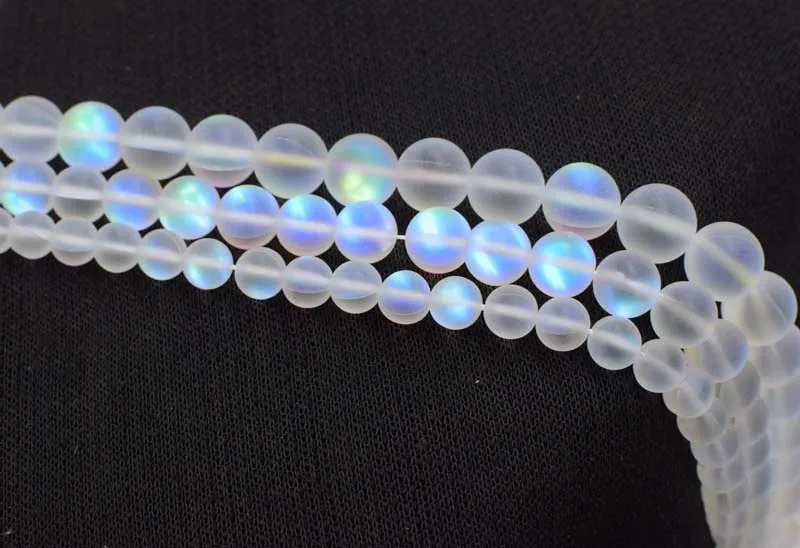 

Круглые шарики с белым лунным камнем, 6/8/10/12 мм, 15 дюймов, для самостоятельного изготовления ювелирных изделий, FPPJ, оптовая продажа, натуральн...