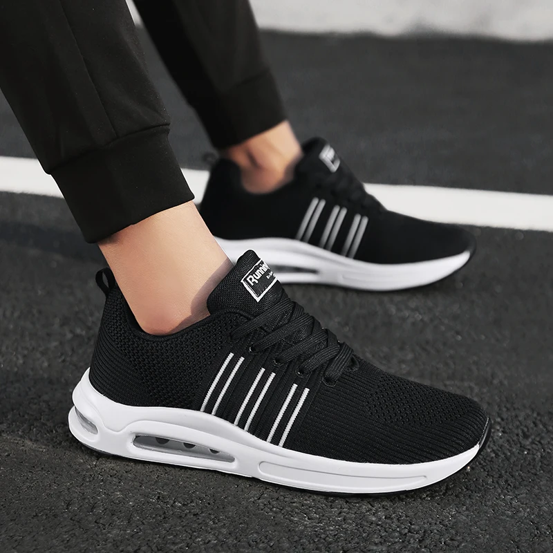 Onke мужские кроссовки бренд весна осень для мужчин дышащие Flyknit обувь спортивные