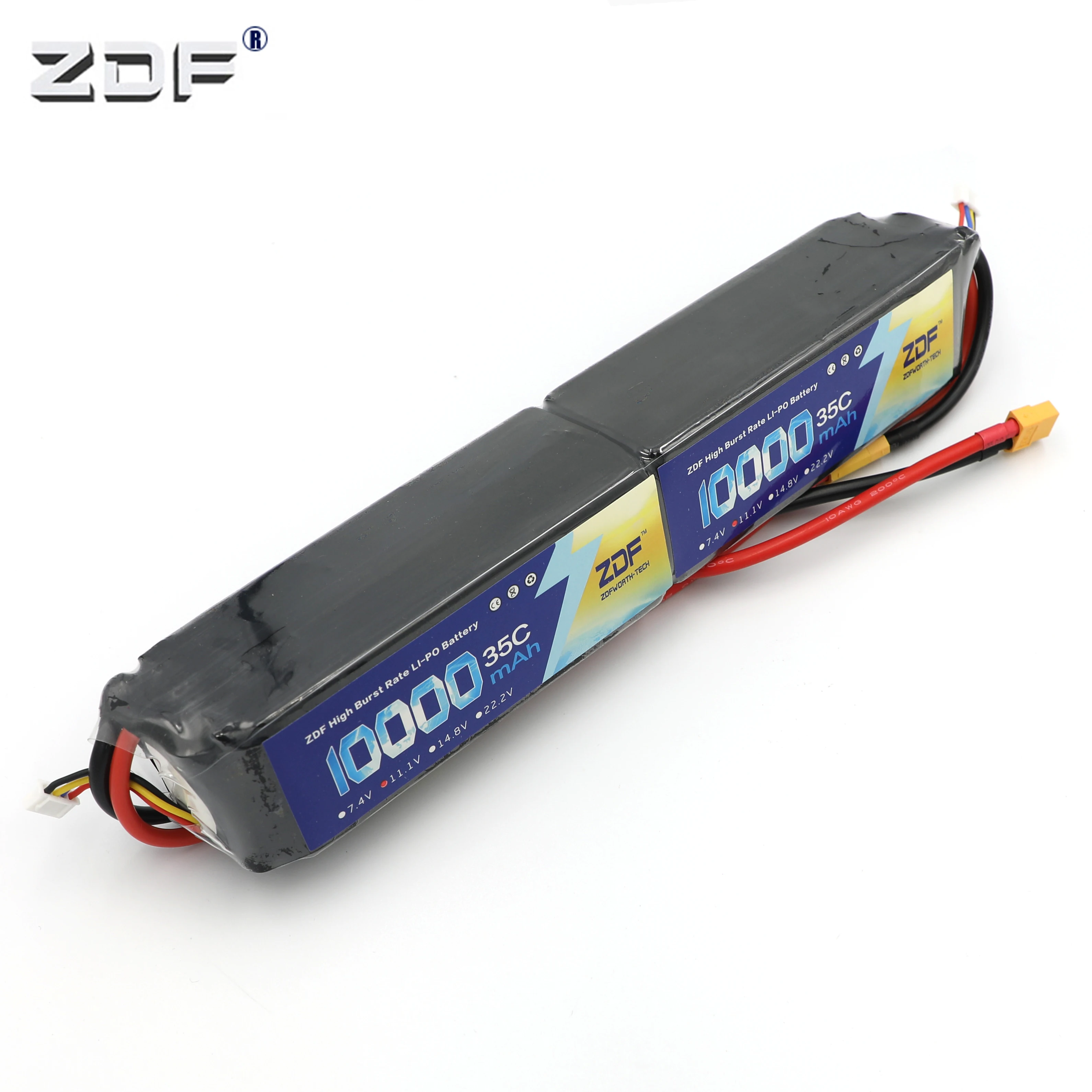Батарея ZDF Lipo 22 2 в 10000 мАч 6S 35C 50C XT60 для радиоуправляемого автомобиля вертолета