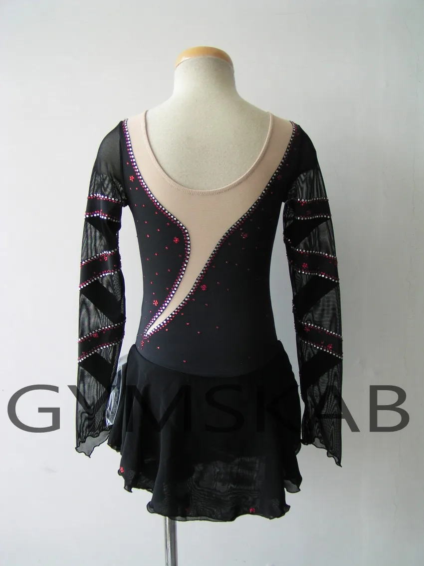 2018 New Style Figure Skating Dress Women's Girl's Customized Ice Long-sleeved Gymnastics Costume 6608 | Тематическая