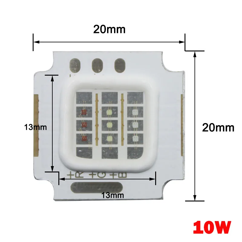 10W 10 Вт 20 Вт 30 Вт 50 Вт Встроенный светодиодный чип RGB высокая мощность лампы шарик COB светильник для Светодиодный светильник ing - Испускаемый цвет: 10W