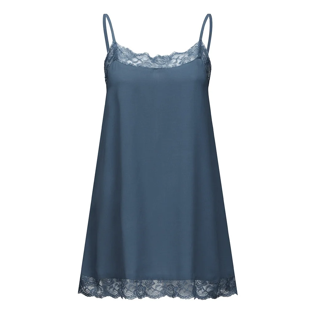 Женская Повседневная летняя блузка без рукавов с кружевным плетением свободная