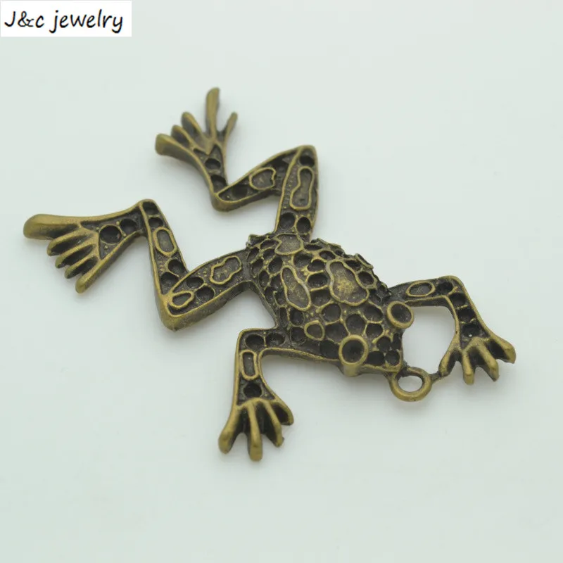 Лидер продаж Модная обувь с 54*34 мм 3 шт. цинковый сплав Античная бронзовая лягушка