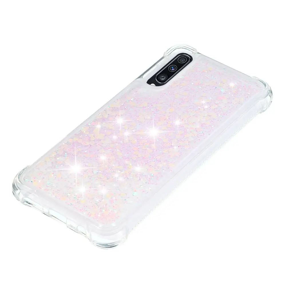 Soft Fashion Love Heart Quicksand Liquid Silicone Phone Case for Google Pixel 3 Google Pixel 3a XL Air Cushion Corner Shockproof