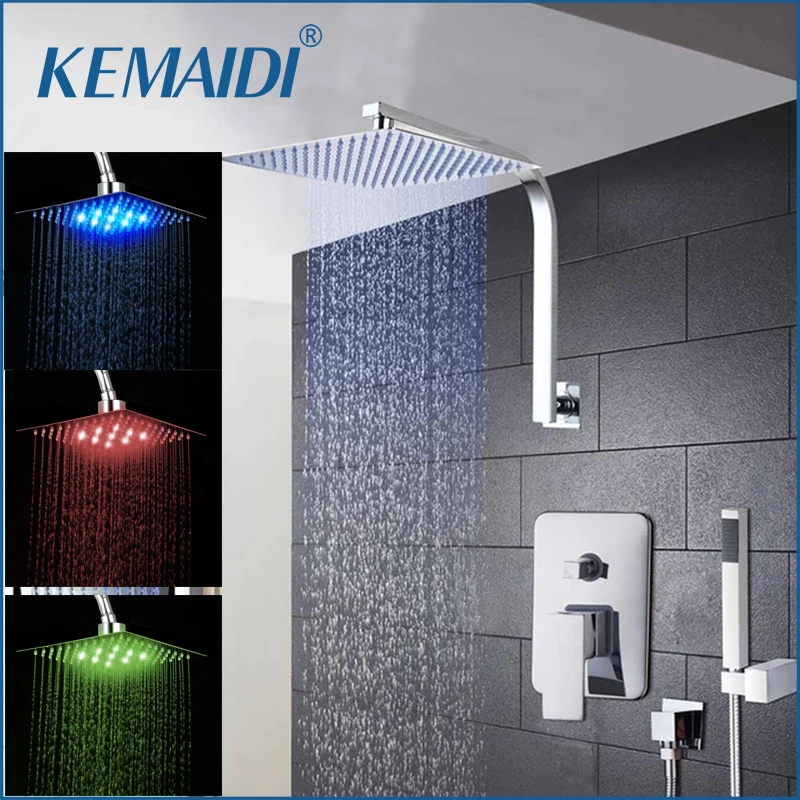Смеситель для душа KEMAIDI 8 &quot12&quot 16 &quot полированный хромированный смеситель ванны